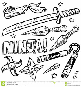 http://www.dreamstime.com/royalty-free-stock-images-ninja-weapons-sketch-image26350159